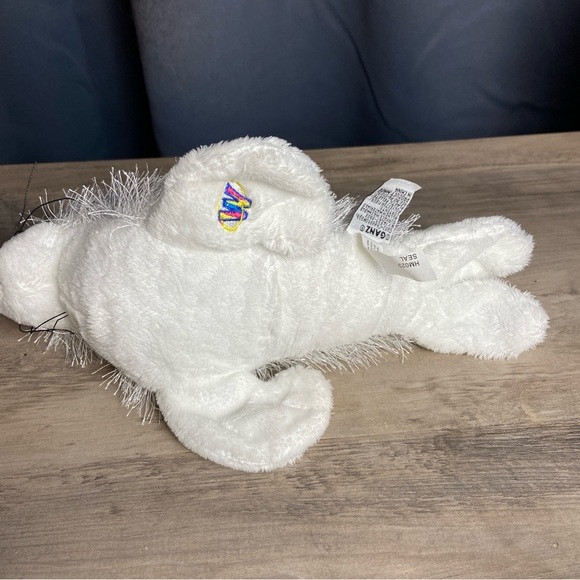 Ganz Webkinz White Seal Fuzzy Eyelash Stuffed Animal Toy Plush NO Code 10” - Picture 5 of 8